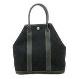 【6ie6608】エルメス トートバッグ ガーデンファイルPM ネゴンダ ブラック シルバー金具 □I刻印【中古】レディース
