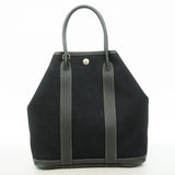【6ie6608】エルメス トートバッグ ガーデンファイルPM ネゴンダ ブラック シルバー金具 □I刻印【中古】レディース