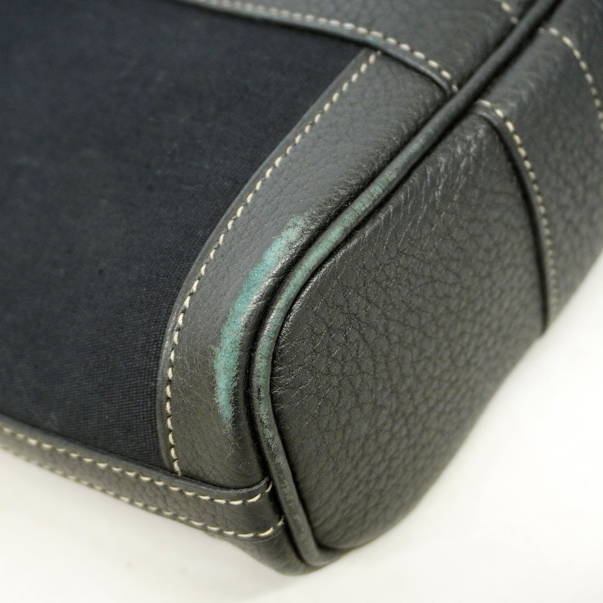 【6ie6608】エルメス トートバッグ ガーデンファイルPM ネゴンダ ブラック シルバー金具 □I刻印【中古】レディース