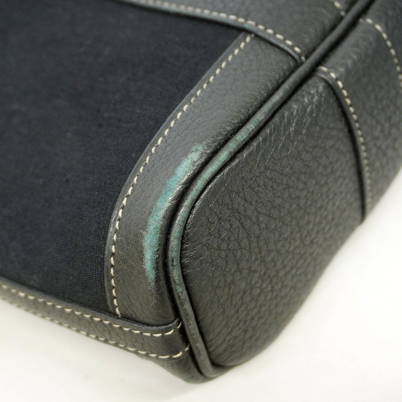 【6ie6608】エルメス トートバッグ ガーデンファイルPM ネゴンダ ブラック シルバー金具 □I刻印【中古】レディース