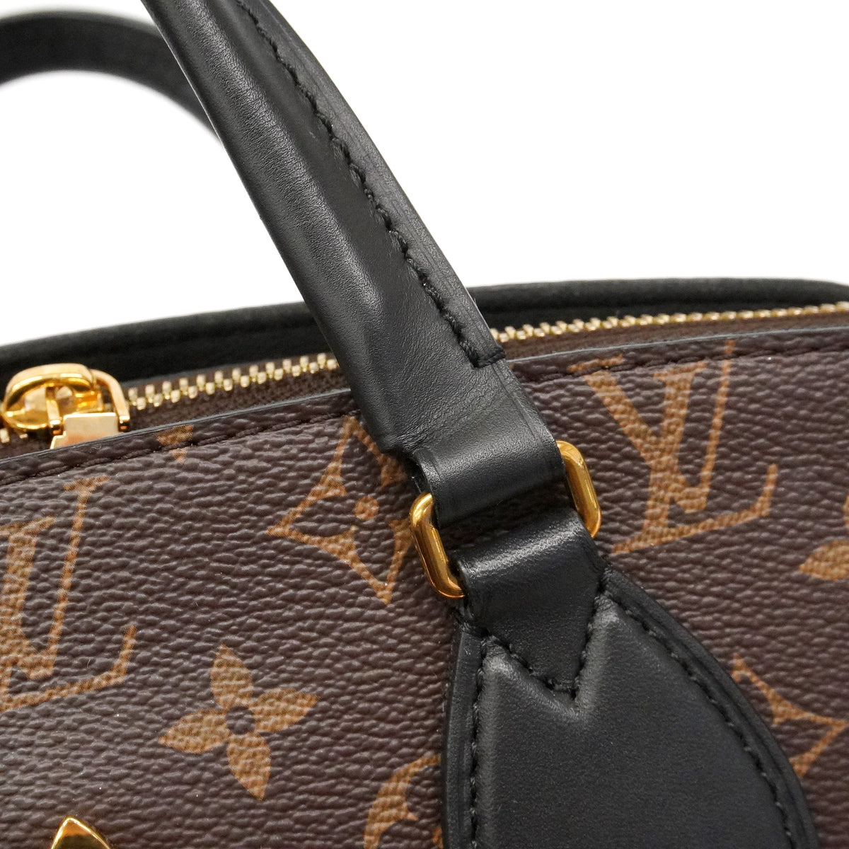 【6ie6615】ルイヴィトン ハンドバッグ モノグラム フラワージップドトートPM M44351 ブラウン 2wayバッグ【中古】レディース