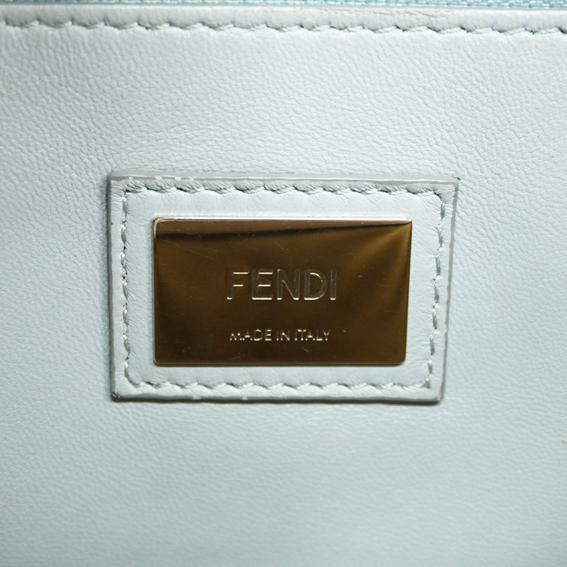 【6ie6622】フェンディ ハンドバッグ ピーカブー レザー ブラウン シルバー金具 2wayバッグ【中古】レディース