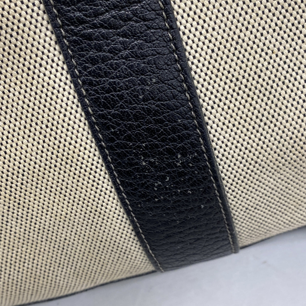 【6ie6632】エルメス トートバッグ ガーデンパーティPMボルディック トワルアッシュ ブラック シルバー金具【中古】レディース