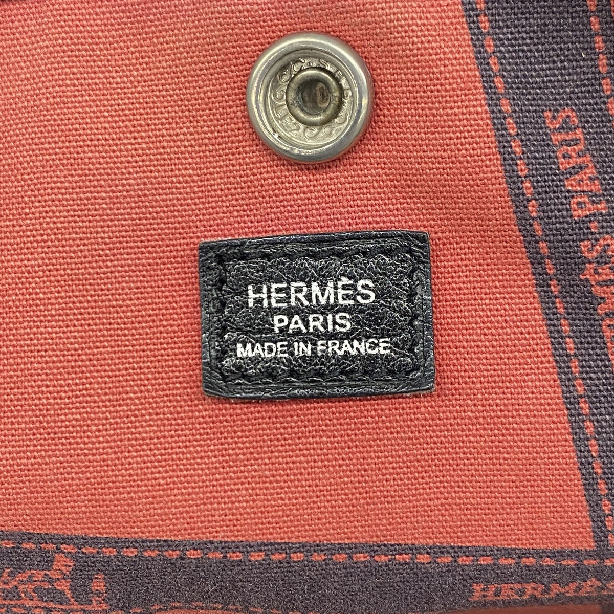 【6ie6632】エルメス トートバッグ ガーデンパーティPMボルディック トワルアッシュ ブラック シルバー金具【中古】レディース