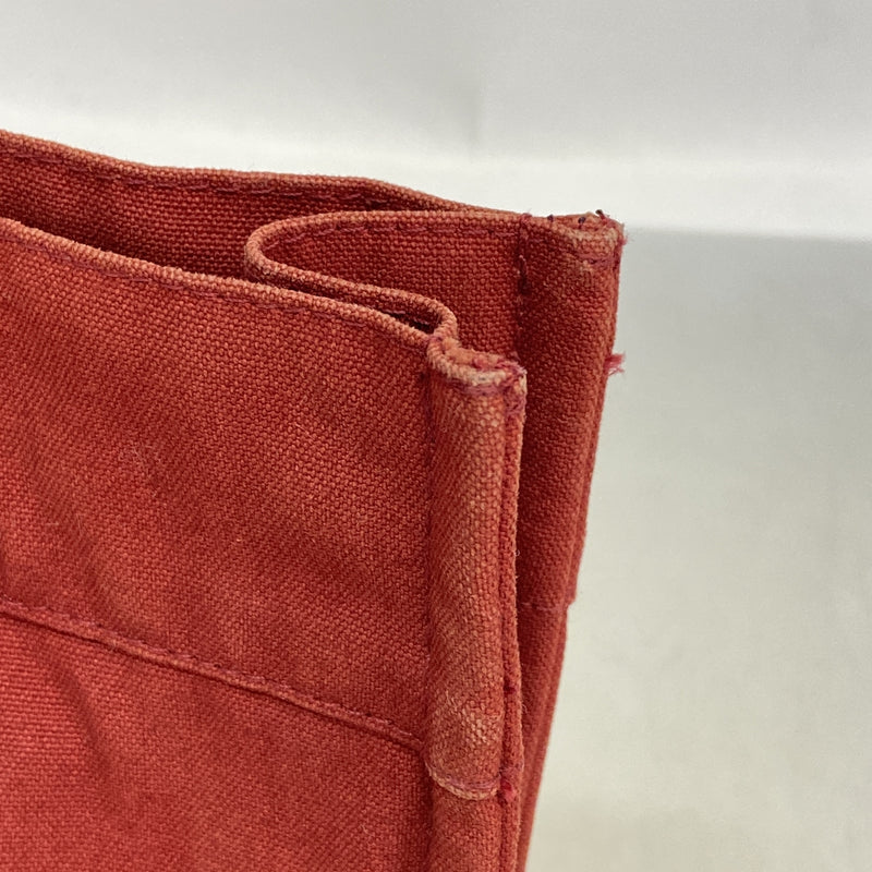 【6ie6636】エルメス ハンドバッグ フールトゥPM キャンバス レッド シルバー金具【中古】レディース