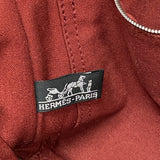【6ie6636】エルメス ハンドバッグ フールトゥPM キャンバス レッド シルバー金具【中古】レディース