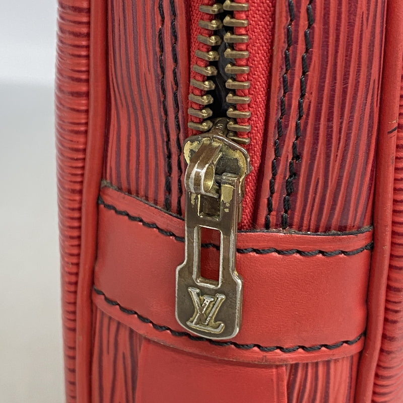【6ie6638】ルイヴィトン ブリーフケース エピ ポルトドキュマンヴォワヤージュ M54477 カスティリアンレッド【中古】メンズ