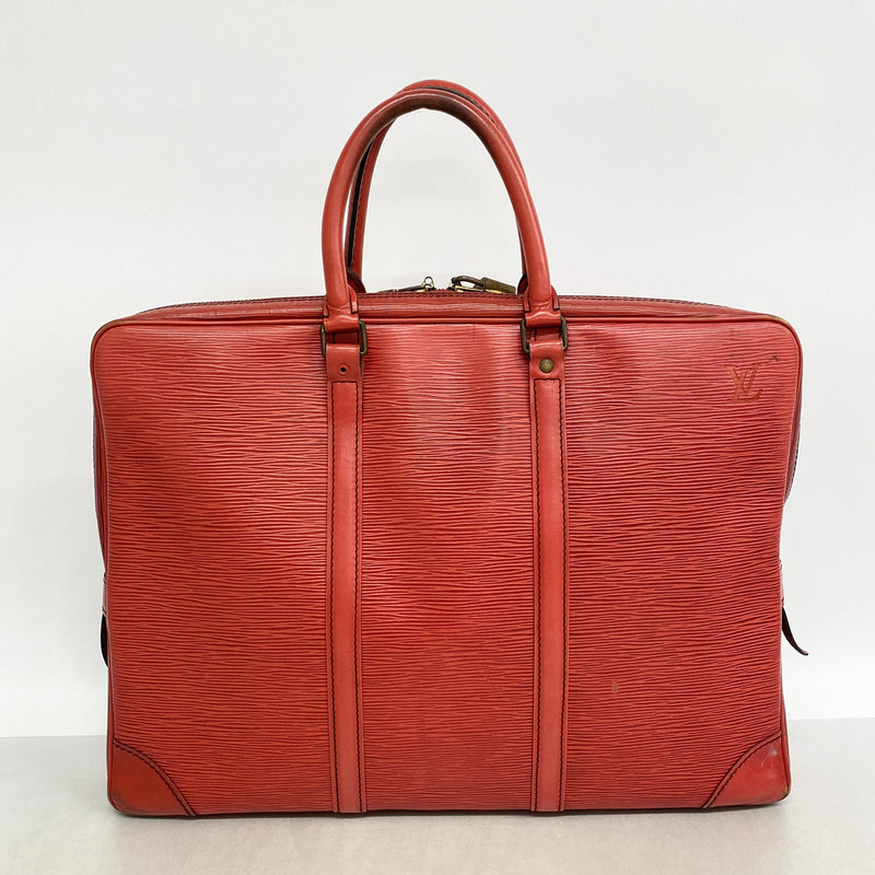 【6ie6638】ルイヴィトン ブリーフケース エピ ポルトドキュマンヴォワヤージュ M54477 カスティリアンレッド【中古】メンズ