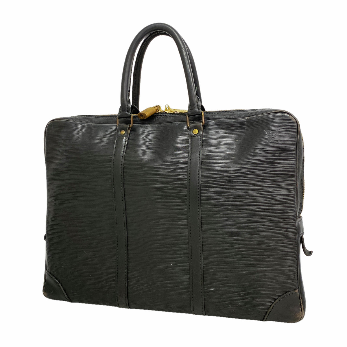 【6ie6639】ルイヴィトン ブリーフケース エピ ポルトドキュマンヴォワヤージュ M54472 ノワール【中古】メンズ