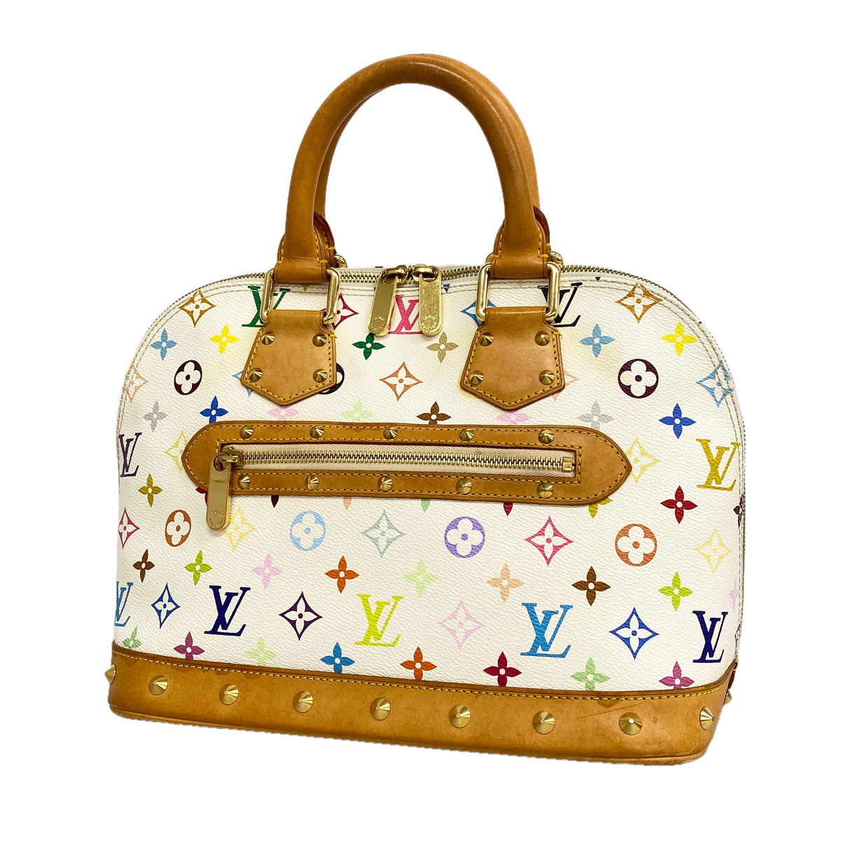 【6ie6647】ルイヴィトン ハンドバッグ モノグラム・マルチカラー アルマ M92647 ブロン【中古】レディース