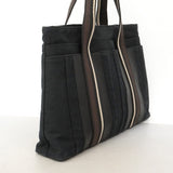 【6ie6656】エルメス トートバッグ トロカホリゾンタルMM キャンバス ブラック シルバー金具【中古】メンズ レディース ユニセックス