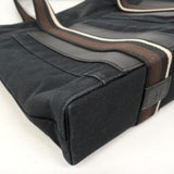 【6ie6656】エルメス トートバッグ トロカホリゾンタルMM キャンバス ブラック シルバー金具【中古】メンズ レディース ユニセックス