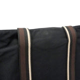 【6ie6656】エルメス トートバッグ トロカホリゾンタルMM キャンバス ブラック シルバー金具【中古】メンズ レディース ユニセックス