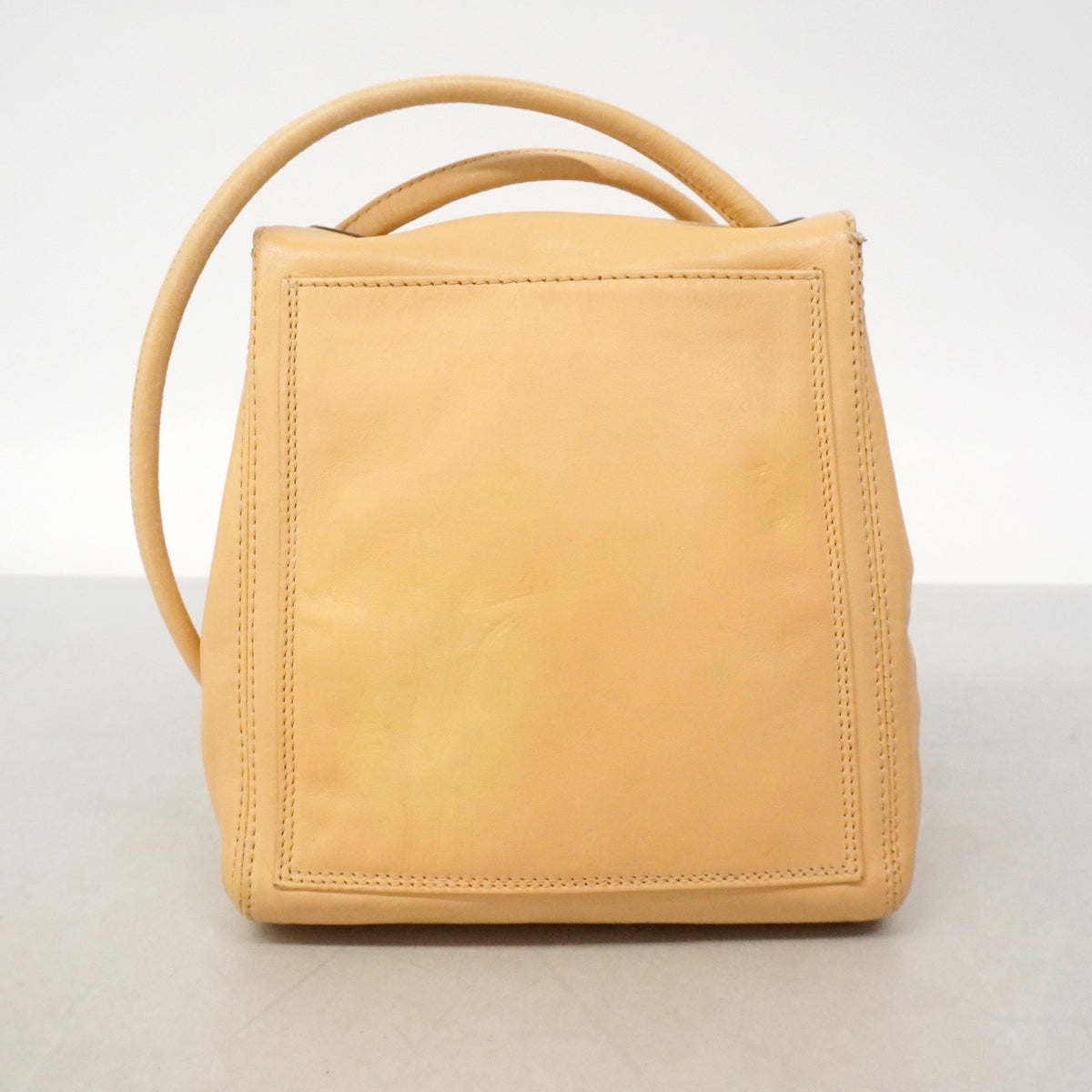 【6ie6658】シャネル ショルダーバッグ ラムスキン ベージュ ゴールド金具【中古】レディース