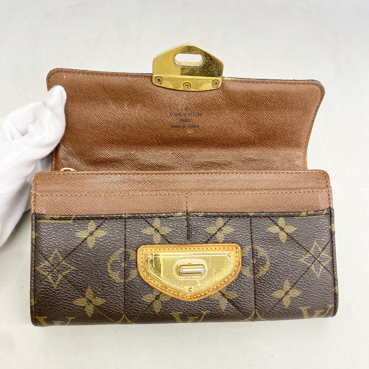 【6ie6675】ルイヴィトン 長財布 モノグラム・エトワール ポルトフォイユサラ M66556 ブラウン【中古】レディース