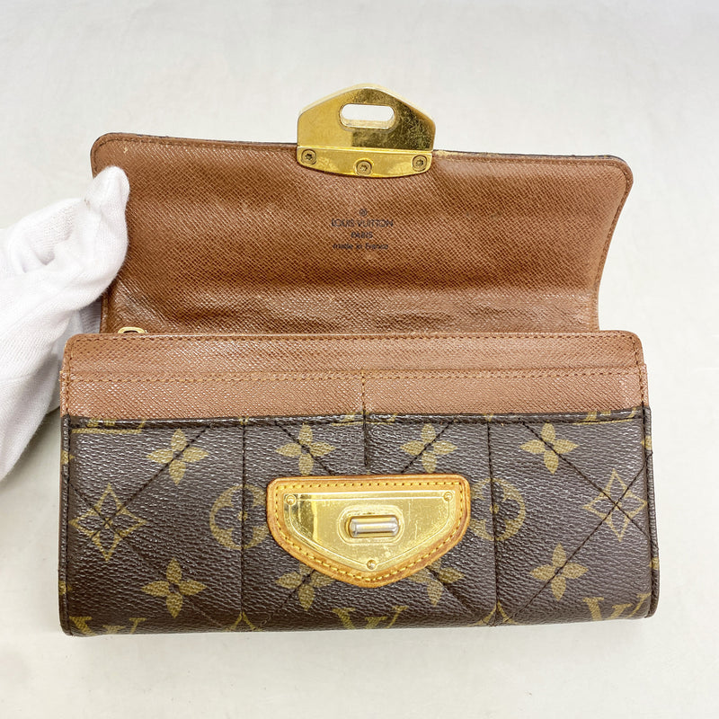 【6ie6675】ルイヴィトン 長財布 モノグラム・エトワール ポルトフォイユサラ M66556 ブラウン【中古】レディース
