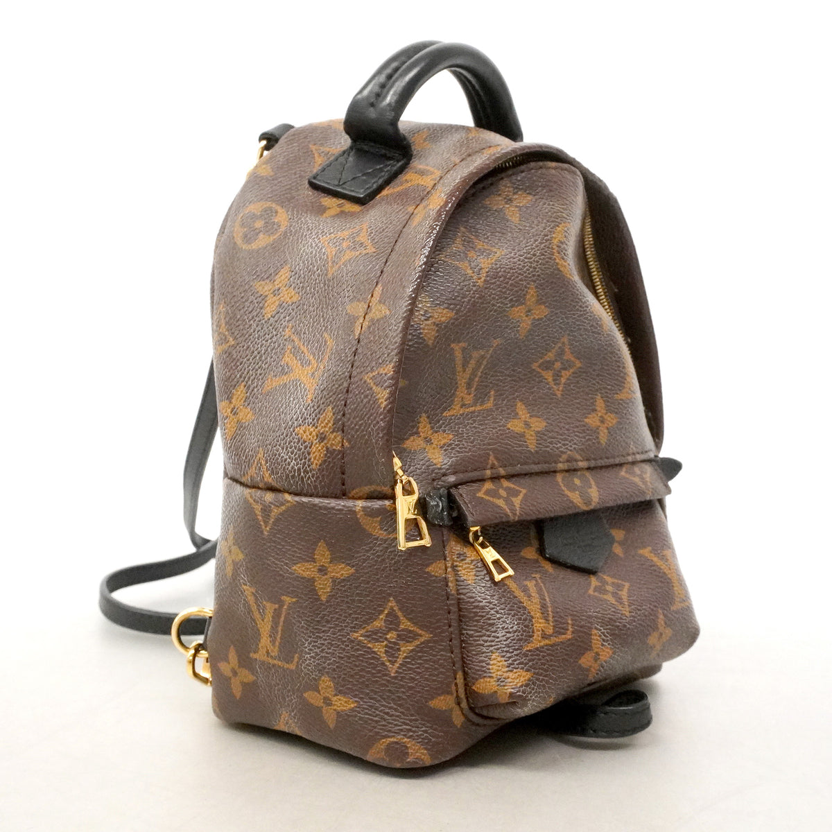 【6ie6681】ルイヴィトン リュック・デイパック モノグラム パームスプリングスバックパックMINI M44873 ブラウン【中古】レディース