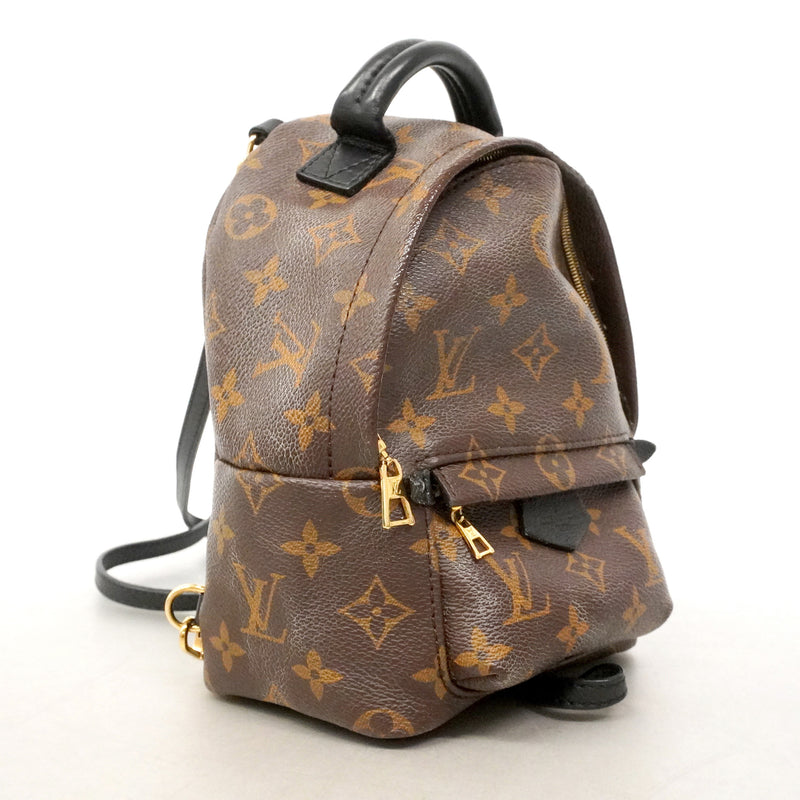 【6ie6681】ルイヴィトン リュック・デイパック モノグラム パームスプリングスバックパックMINI M44873 ブラウン【中古】レディース
