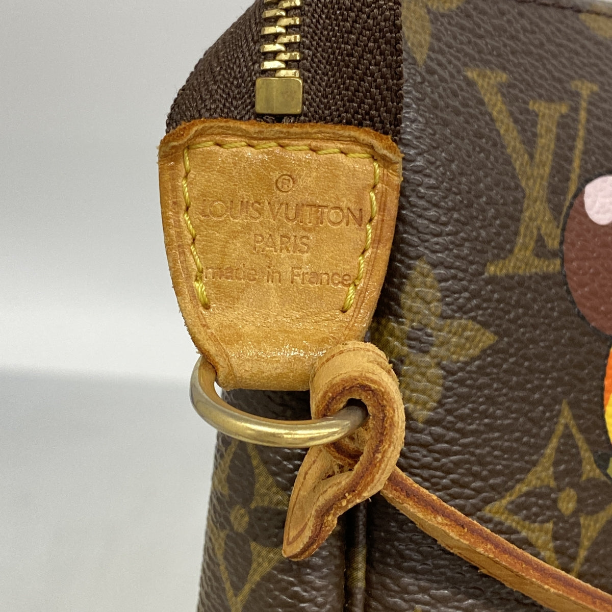 【6ie6693】ルイヴィトン ポーチ モノグラム・パンダ ポシェットアクセソワール M51981 ブラウン 村上隆【中古】レディース