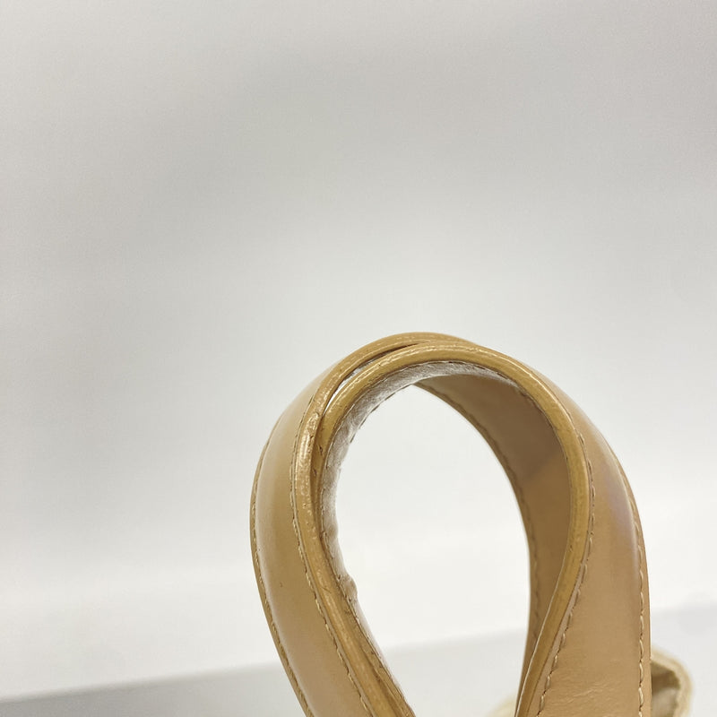 【6ie6699】シャネル トートバッグ ニュートラベル ナイロン ベージュ シャンパンゴールド金具【中古】レディース