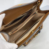 【6ie6700】グッチ トートバッグ ダイアナ 678842 レザー ブラウン ゴールド金具 2wayバッグ【中古】レディース