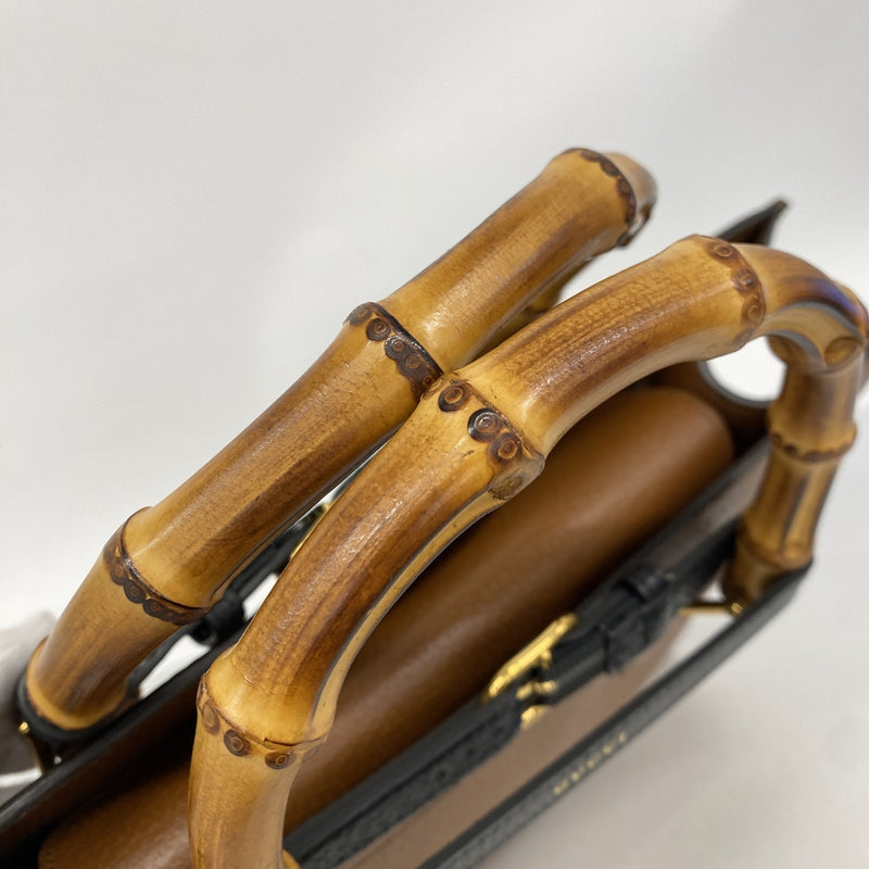 【6ie6700】グッチ トートバッグ ダイアナ 678842 レザー ブラウン ゴールド金具 2wayバッグ【中古】レディース