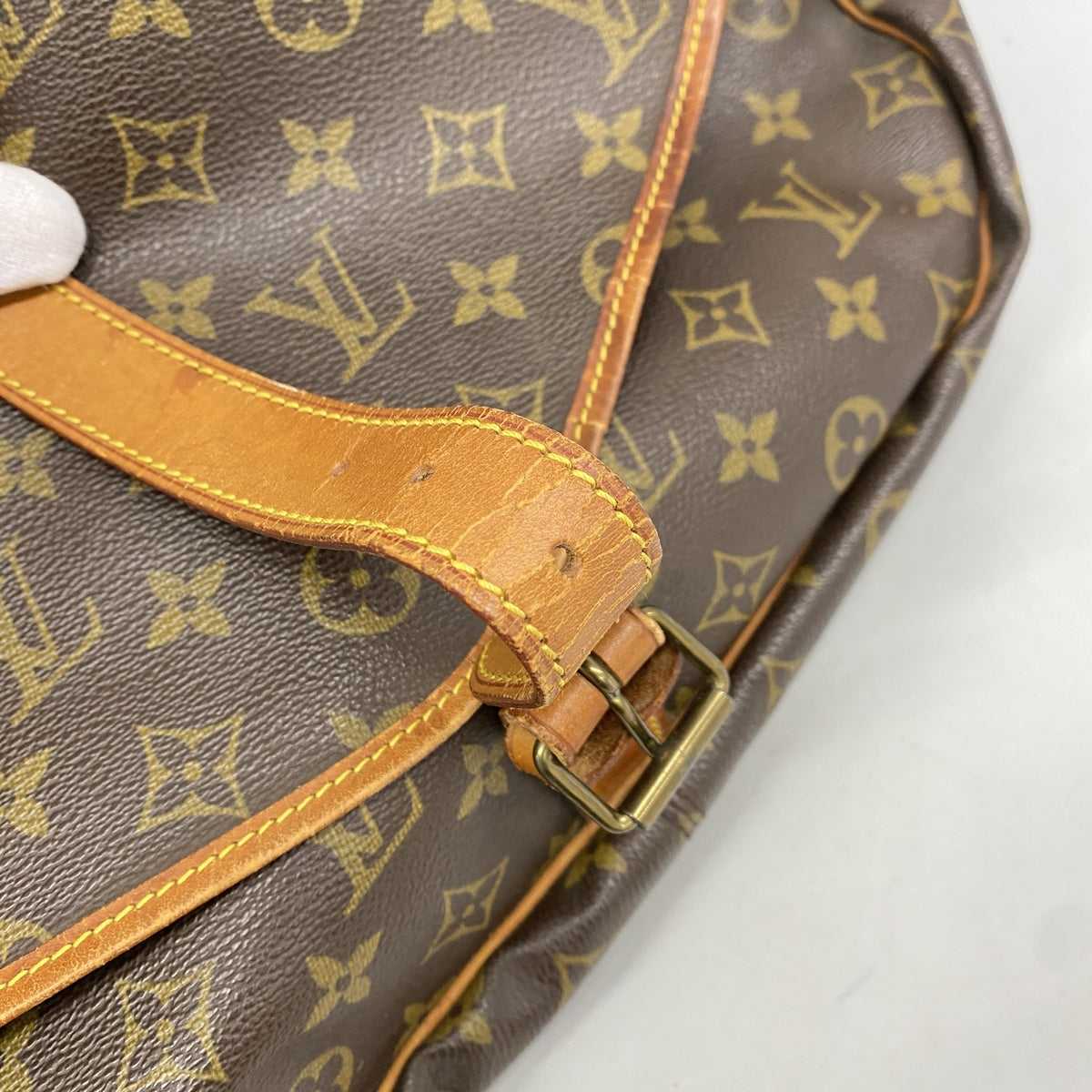 【6ie6712】ルイヴィトン ショルダーバッグ モノグラム ソミュール35 M42254 ブラウン【中古】レディース
