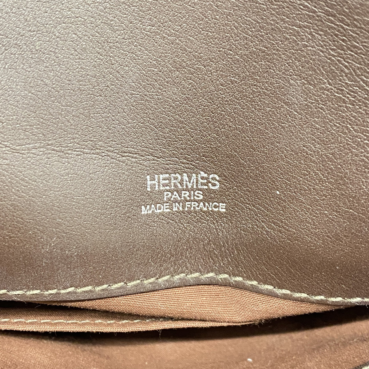 【6ie6715】エルメス ハンドバッグ サックイブーPM トワルアッシュ ブラウン シルバー金具 □J刻印【中古】レディース