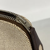 【6ie6715】エルメス ハンドバッグ サックイブーPM トワルアッシュ ブラウン シルバー金具 □J刻印【中古】レディース