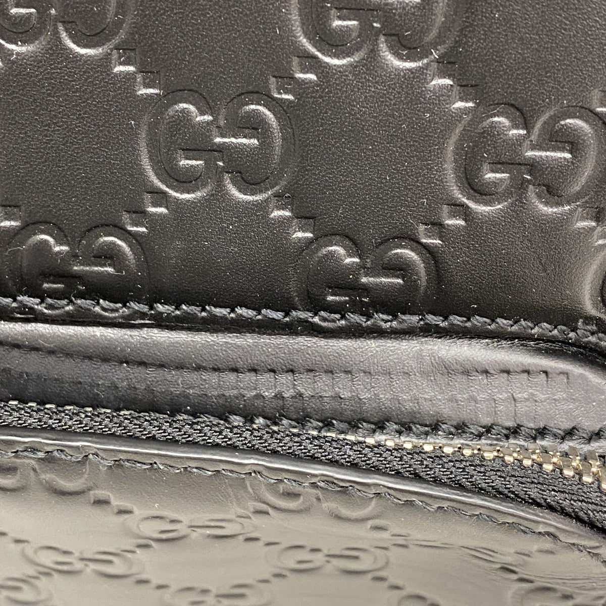 【6ie6720】グッチ リュック・デイパック グッチシマ 450967 レザー ブラック シルバー金具【中古】レディース