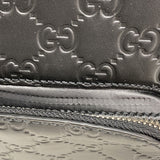 【6ie6720】グッチ リュック・デイパック グッチシマ 450967 レザー ブラック シルバー金具【中古】レディース