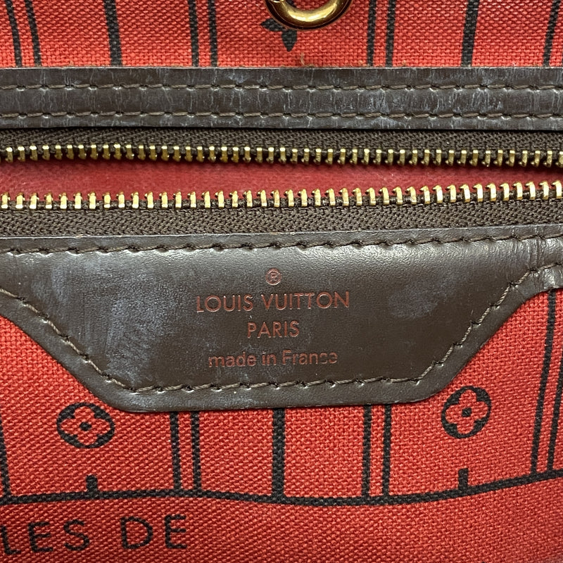 【6ie6724】ルイヴィトン トートバッグ ダミエ ネヴァーフルMM N51105 エベヌ【中古】レディース