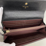 【6ie6727】シャネル 長財布 マトラッセ キャビアスキン ブラック ゴールド金具【中古】レディース