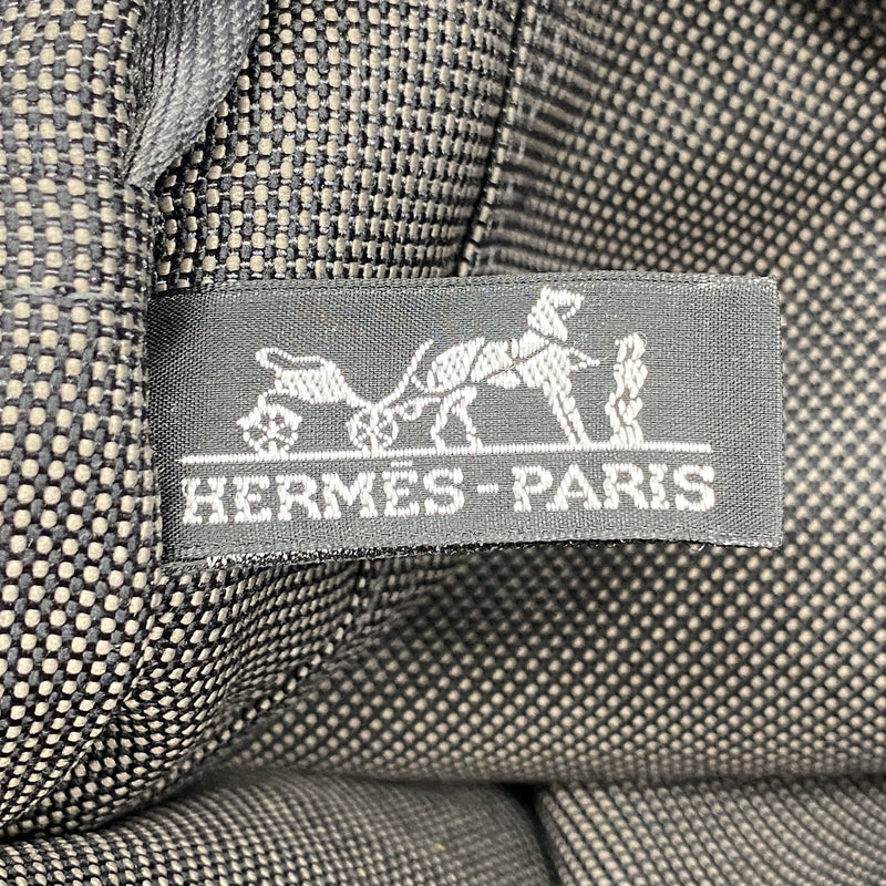 【6ie6729】エルメス トートバッグ エールラインMM ナイロン グレー シルバー金具【中古】メンズ レディース ユニセックス