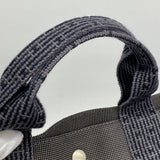 【6ie6729】エルメス トートバッグ エールラインMM ナイロン グレー シルバー金具【中古】メンズ レディース ユニセックス