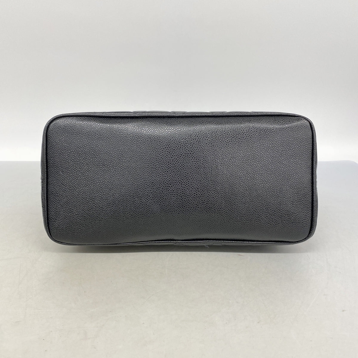 【6ie6730】シャネル トートバッグ 復刻トート キャビアスキン ブラック シルバー金具【中古】レディース