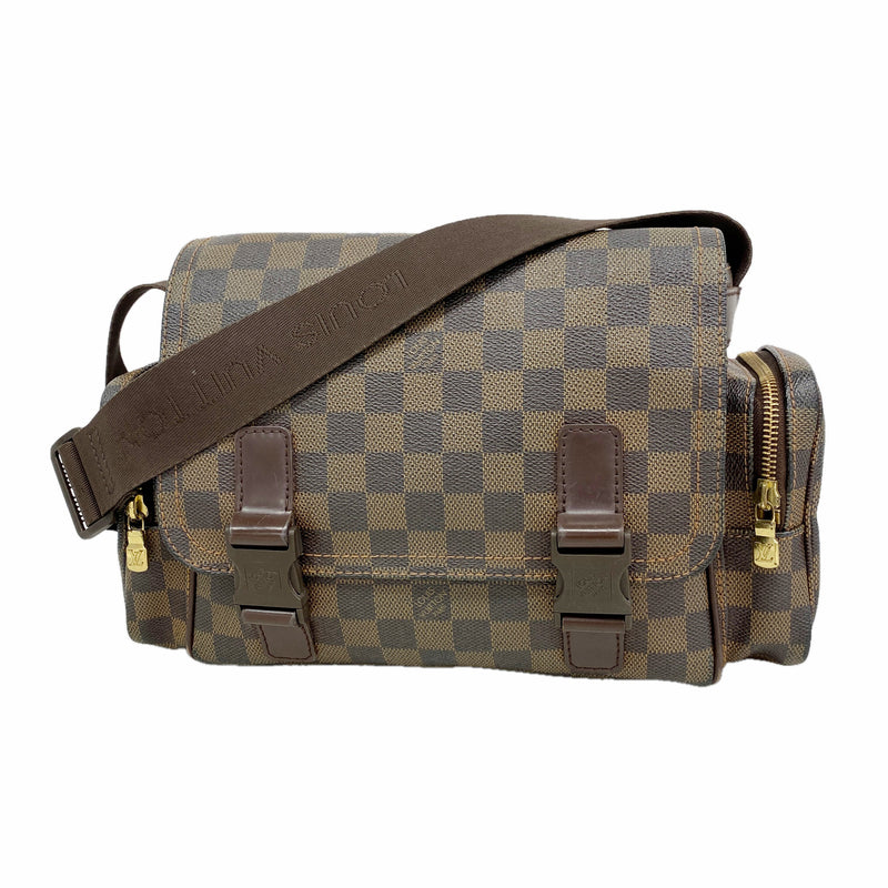 【6ie6736】ルイヴィトン ショルダーバッグ ダミエ リポーターメルヴィール N51126 エベヌ【中古】レディース