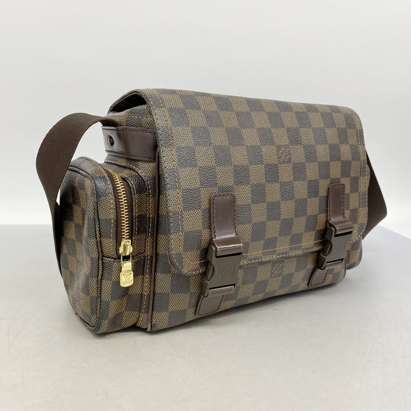 【6ie6736】ルイヴィトン ショルダーバッグ ダミエ リポーターメルヴィール N51126 エベヌ【中古】レディース