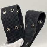 【6ie6739】クリスチャンディオール ショルダーバッグ トロッター ナイロンキャンバス ブラック シルバー金具【中古】レディース