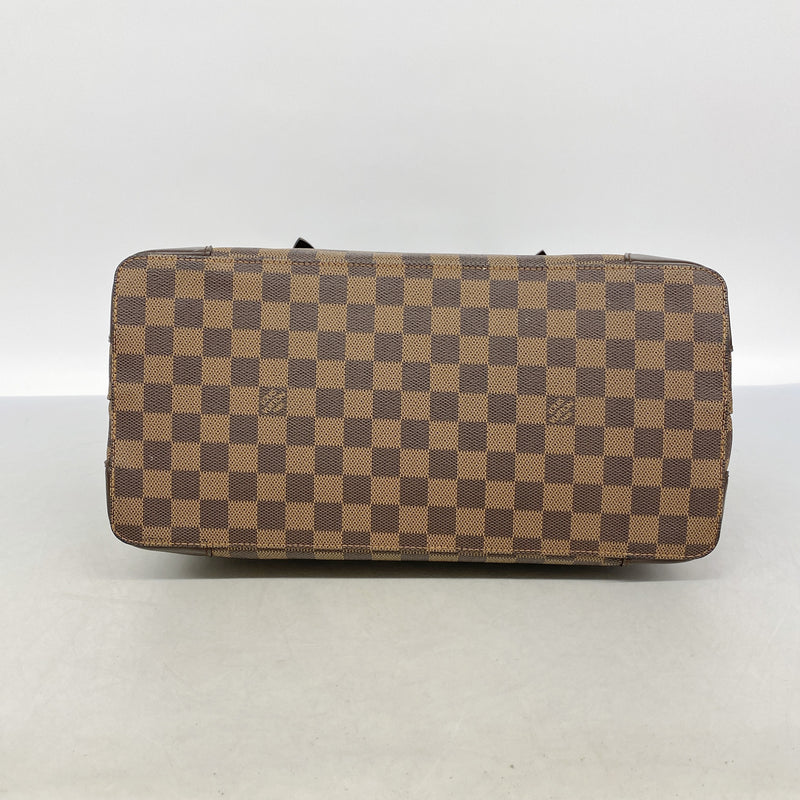 【6ie6743】ルイヴィトン トートバッグ ダミエ ハムステッドMM N51204 エベヌ【中古】レディース