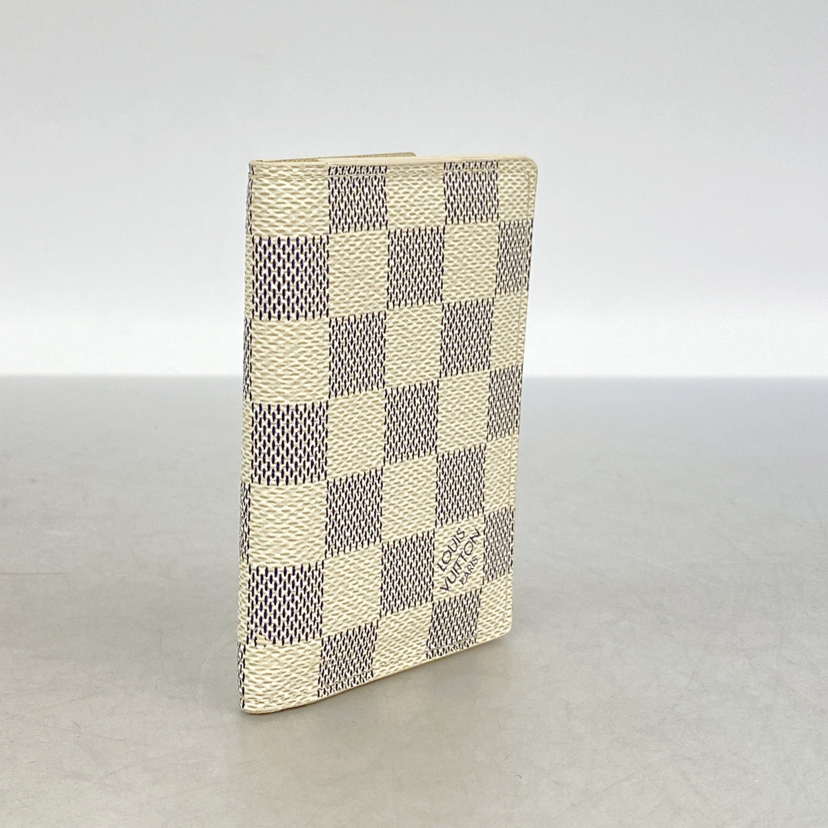 【6ie6746】ルイヴィトン カードケース ダミエ・アズール ポケットオーガナイザー N63144 ホワイト【中古】レディース