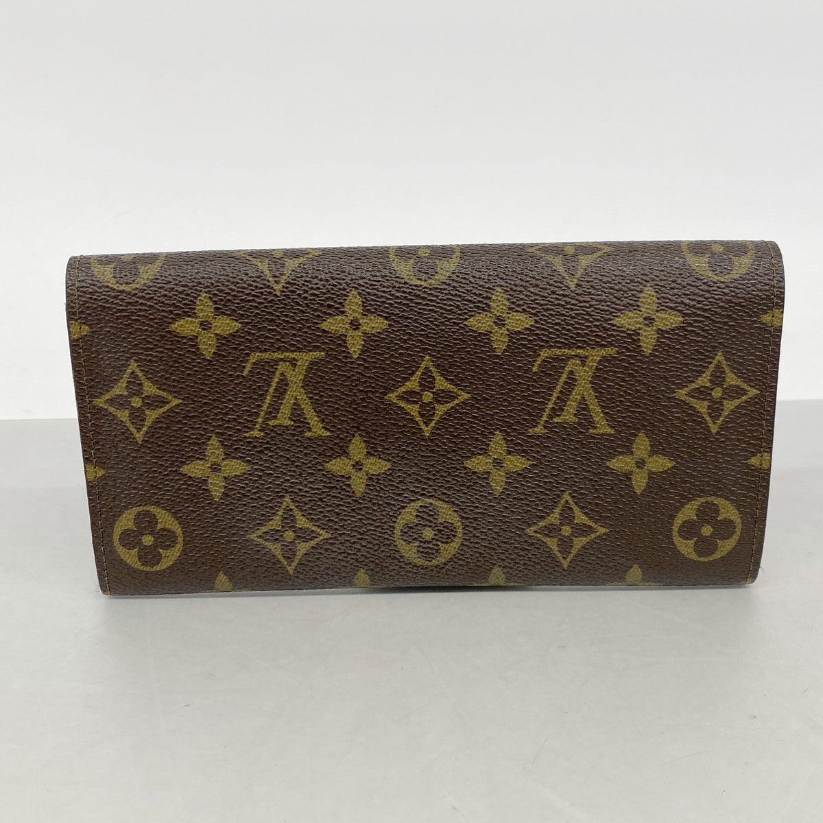 【6ie6754】ルイヴィトン 長財布 モノグラム ポシェットポルトモネクレディ M61723 ブラウン【中古】レディース