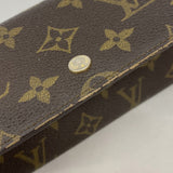 【6ie6754】ルイヴィトン 長財布 モノグラム ポシェットポルトモネクレディ M61723 ブラウン【中古】レディース