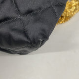 【6ie6755】シャネル ショルダーバッグ マトラッセ チェーンショルダー ナイロン ブラック ゴールド金具【中古】レディース
