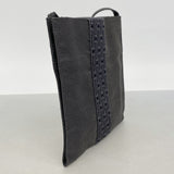 【6ie6756】エルメス ショルダーバッグ エールラインポシェット ナイロン グレー【中古】レディース