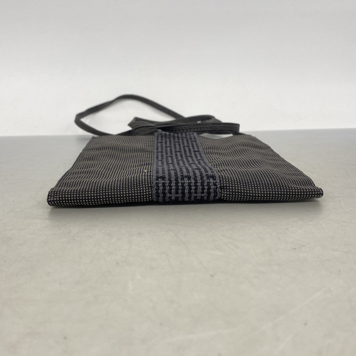 【6ie6756】エルメス ショルダーバッグ エールラインポシェット ナイロン グレー【中古】レディース
