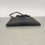 【6ie6756】エルメス ショルダーバッグ エールラインポシェット ナイロン グレー【中古】レディース