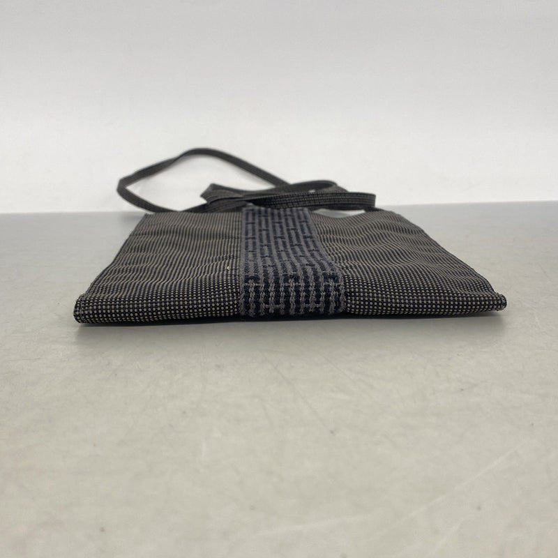 【6ie6756】エルメス ショルダーバッグ エールラインポシェット ナイロン グレー【中古】レディース