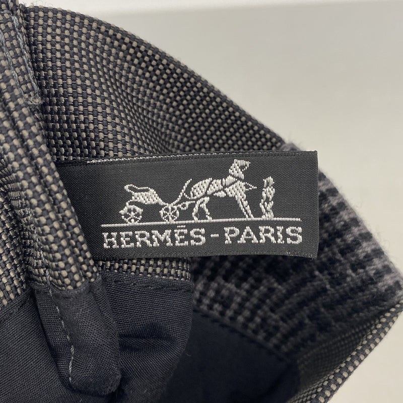 【6ie6756】エルメス ショルダーバッグ エールラインポシェット ナイロン グレー【中古】レディース