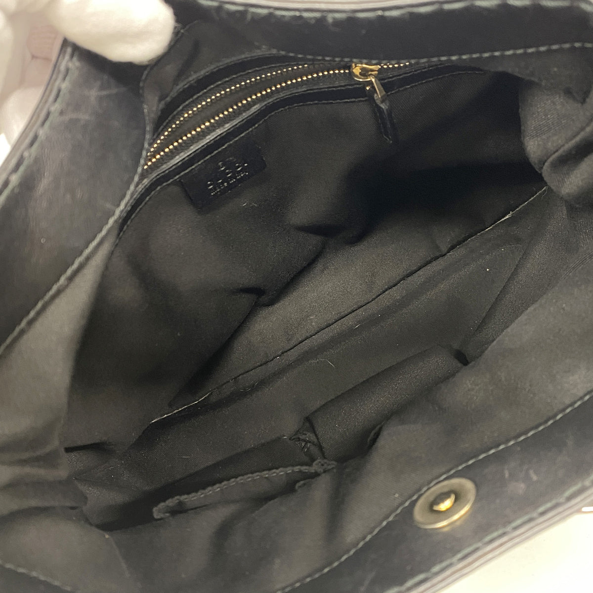 【6ie6757】グッチ ショルダーバッグ GGキャンバス 189885 キャンバス ブラック シャンパンゴールド金具【中古】レディース